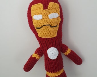 Hand-Knitted Superhero Golf Club Cover: Iron Man Inspired