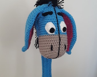 Eeyore Golf Club Kopfabdeckung: Handgemachter Winnie Puuh Häkelcharakter