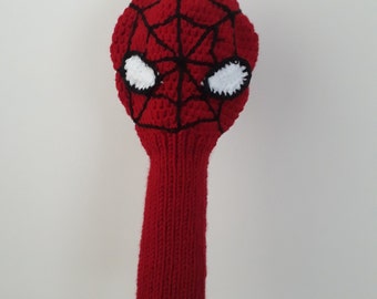 Crochet Spiderman Golf Club Cover: Custom Designed Sports Accessory