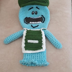 Handgehäkeltes Mr. Meeseeks Golf Club Cover: Rick und Morty Fan Geschenk Mr. Meeseeks hat