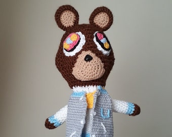 kanye west album golf club cover bear,hand crocheted golf club cover