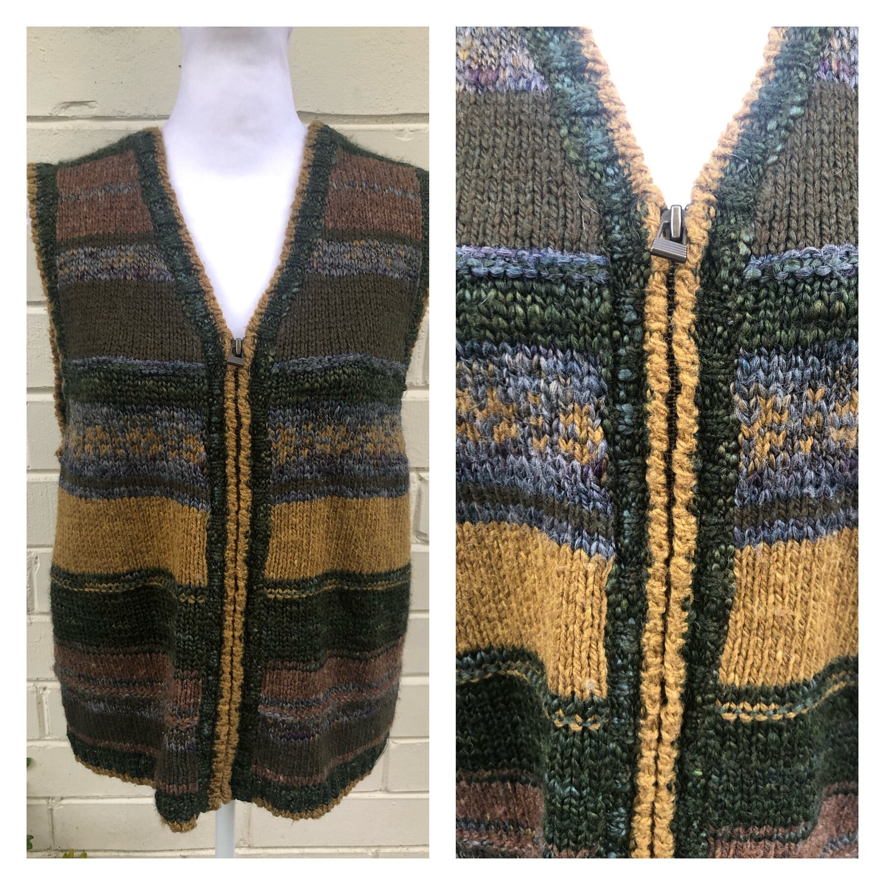 Byrdievintage Vintage St. John's Bay Zip Sweater Vest