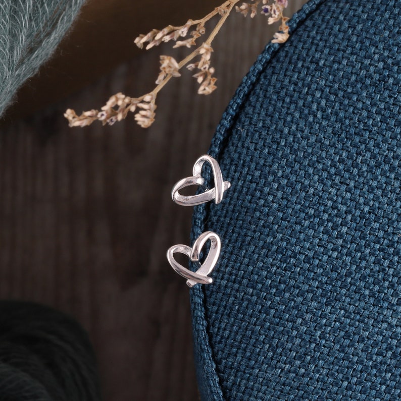 A Million Little Things Friendship Heart Earrings / sterling heart earrings for friend / gift for friends birthday / wedding bridesmaid gift image 10