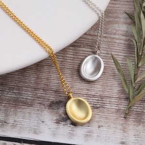 Sterling Silver Worry Stone Necklace /silver worry stone necklace for women/ silver worry stone jewellery gift for her/ worry stone pendant