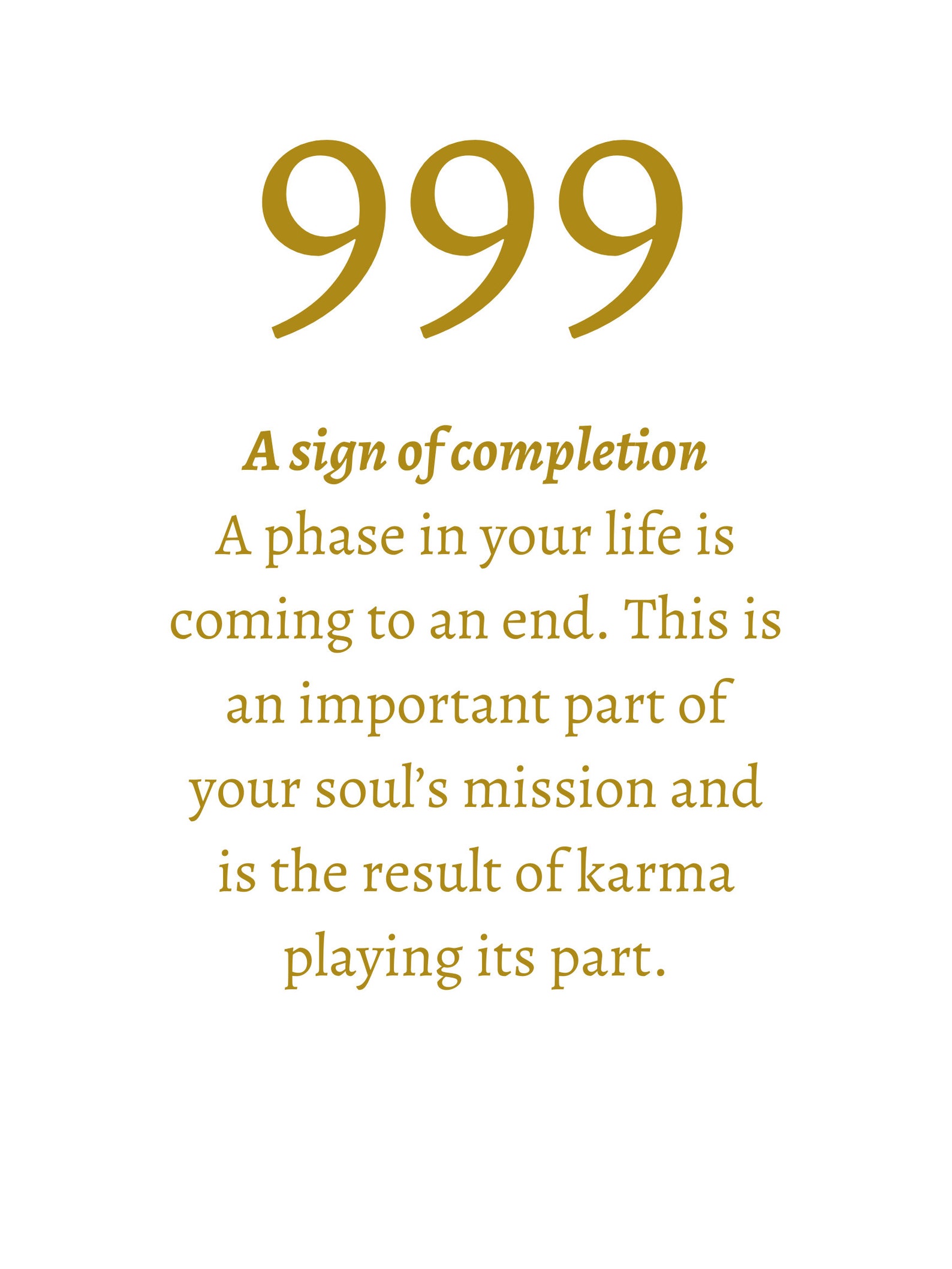 999 Angel Number Meaning Printable Size 18x24 inches Wall | Etsy