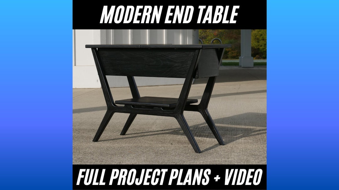 Modern End Table Plans - Etsy