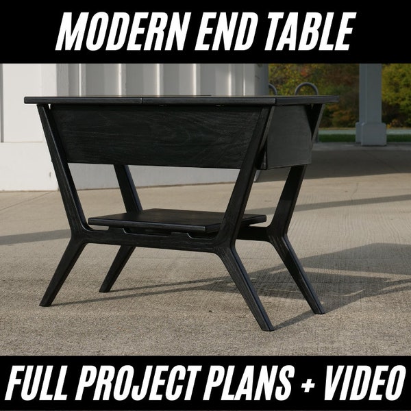 Modern End Table Plans