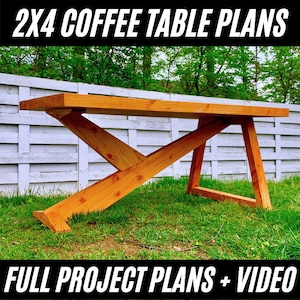 Modern 2x4 Coffee Table Plans