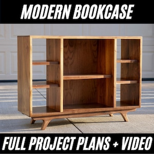 Modern Bookcase Plans