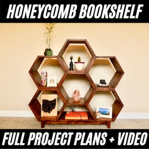 Honeycomb/Hexagon Bookshelf Plans