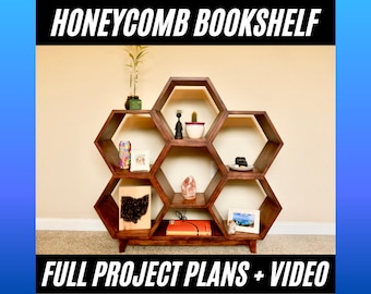 Honeycomb/Hexagon Bookshelf Plans