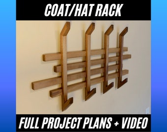 Modern Coat Hat Rack Plans