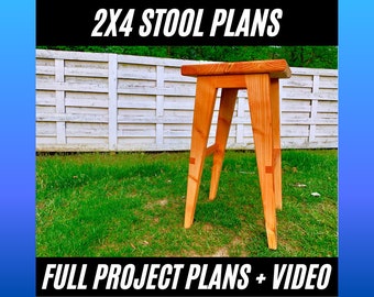 Modern 2x4 Stool Plans