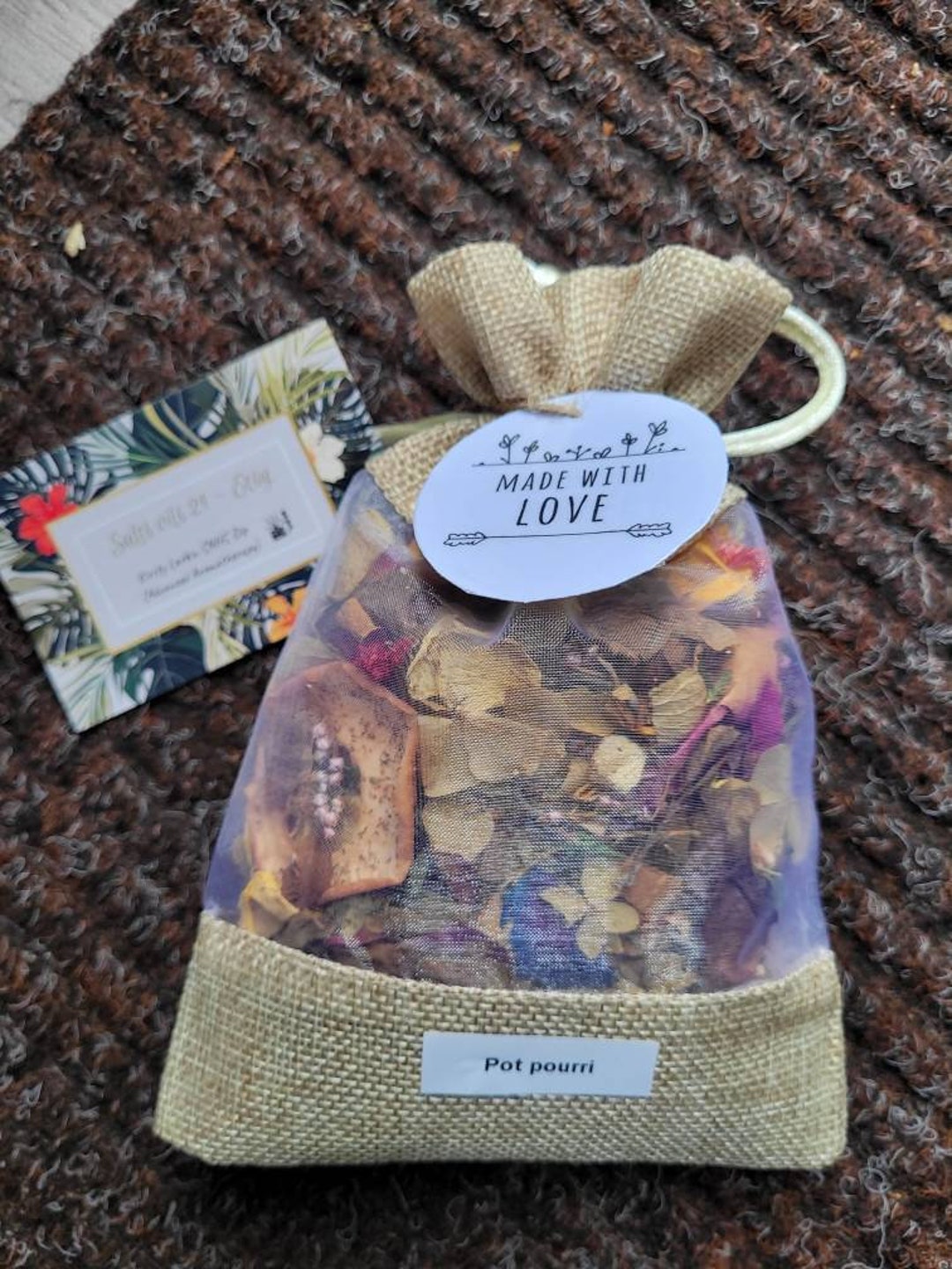 Pot Pourri Bags With Essential Oils Etsy UK