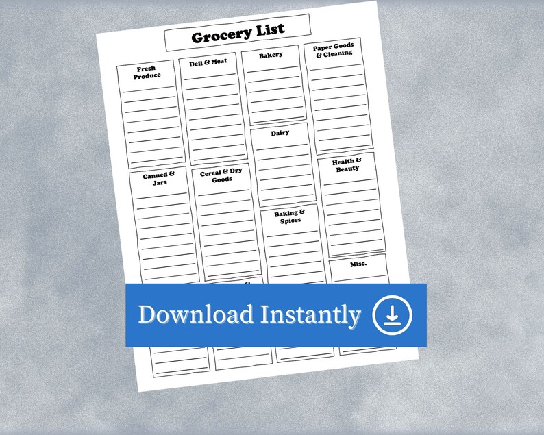 Simple Meal Planning Bundle - Printable - Etsy