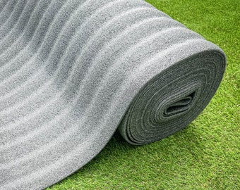 Artificial Grass Shockpad Underlay 15m x 1m Roll - Reduces Lines & Streaks - Soft Underfoot Feel