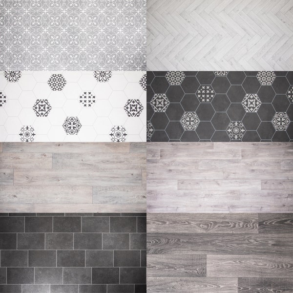 Lino Vinyl Flooring Roll 2m & 4m Width Perfect Kitchen Bathroom Flooring Various Shades And Patterns Vintage Parquet Plank Effect Tile