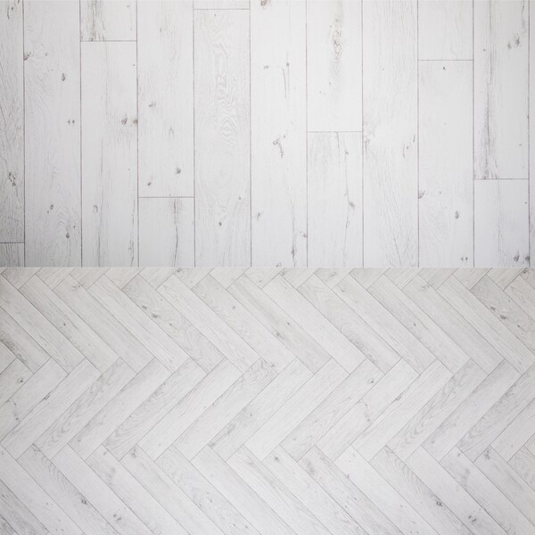 White Oak Vinyl Flooring Roll 2m & 4m Width Modern Kitchen and Bathroom Flooring Parquet Style Lino Plank Effect Flooring