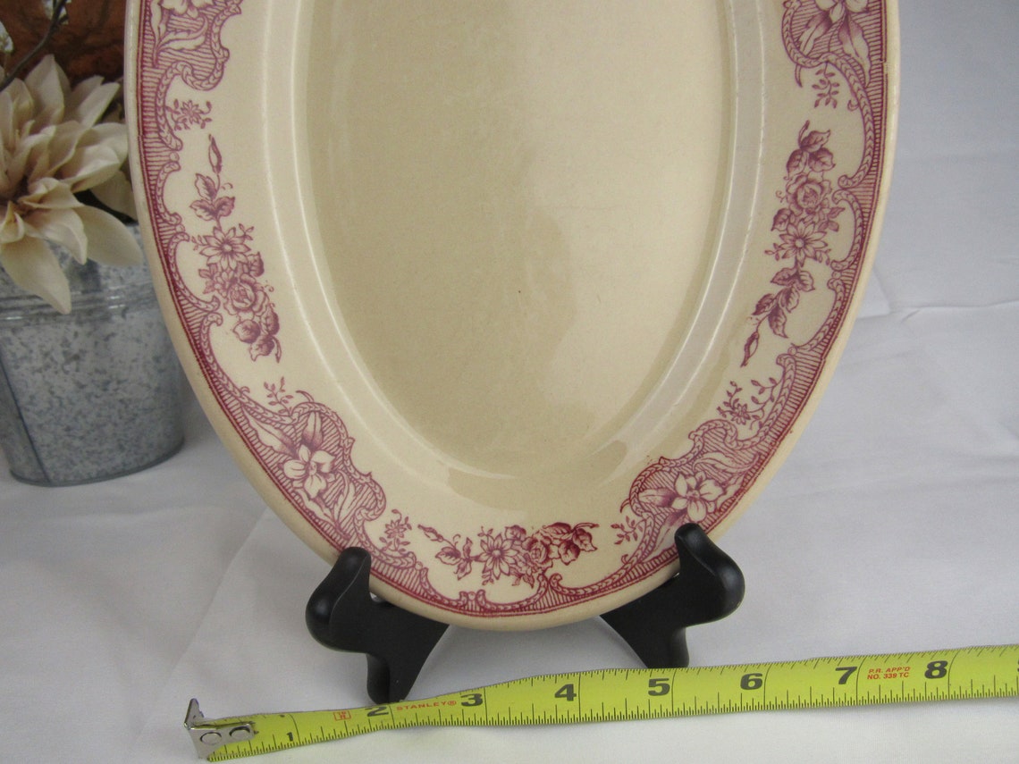 Vintage rare Wellsville China restaurant ware majestic red Etsy