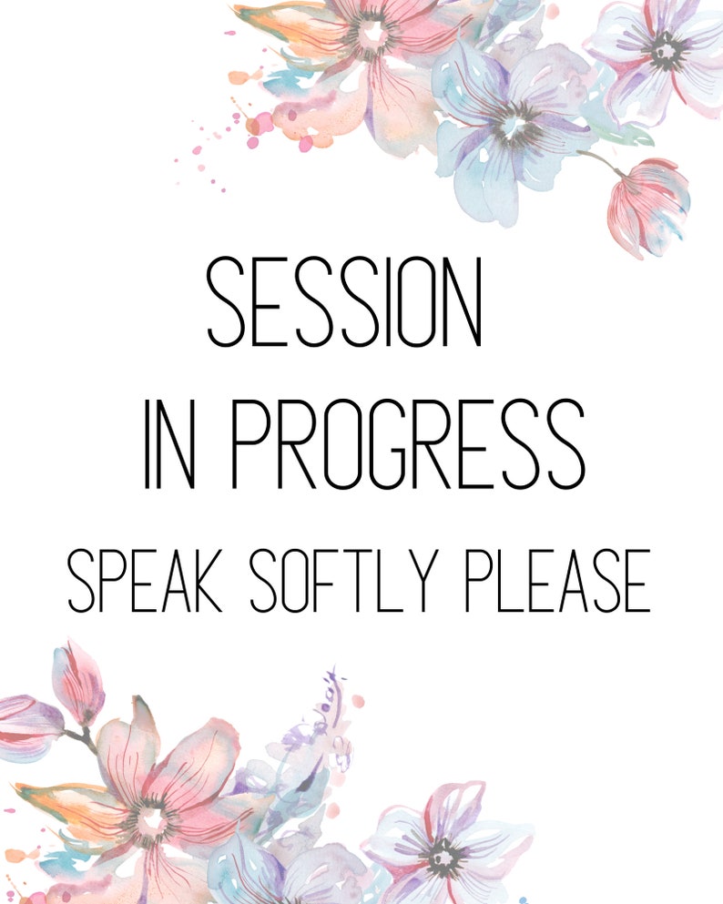 Session in Progress. Office/door Sign. 8x10 - Etsy