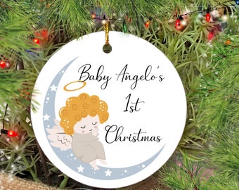 Personalized First Christmas Baby Ornament,  Baby Christmas Ornament , Baby Keepsake 2022, Custom Name Ornament,  Baby Christmas Ornament