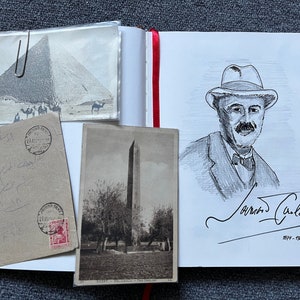 Diario de Howard Carter. Cuaderno de bocetos de Tutankamón.