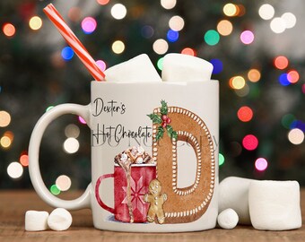 Gingerbread Christmas Alphabet: Sublimation Design (PNG, JPEG)