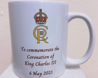 HM King Charles 3 (6 May 2023) official portrait commemorative coronation cup - Mug - 11oz AAA grade Ceramic presentation boxed cup