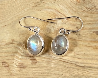 Silver 925 Moonstone earrings hand designed