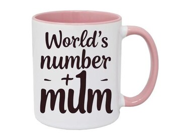 World's Number 1 Mum Ceramic Mug 11oz Top quality. Valentines, Mothers Day