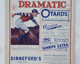 the illustrated Sporting And Dramatic News 6 september 1930 - Old Magazine