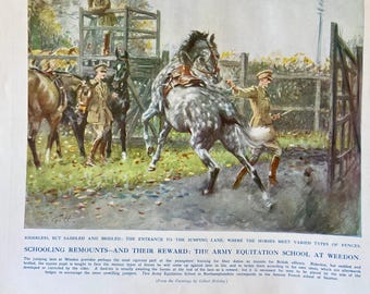 Schooling Mounts  Gilbert Holiday - Guinness Gets Home Advert. Sporting & Dramatic News 1930