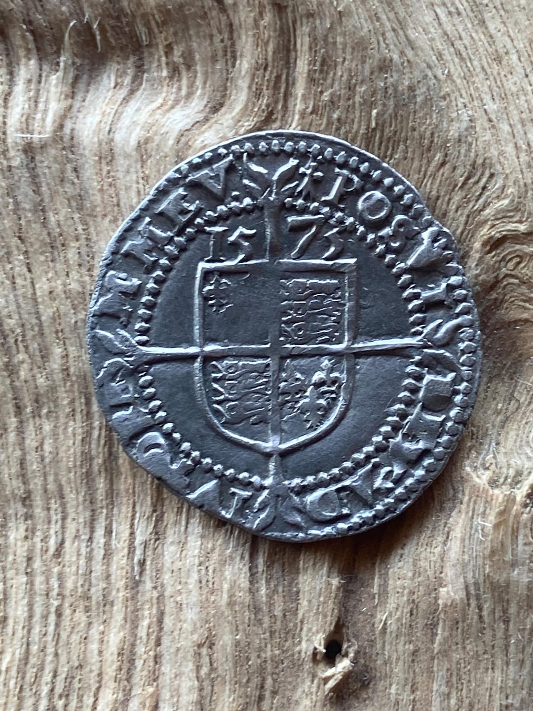 1573 Elizabeth I Threepence Silver Graded Coin XF35 in Sealed ...