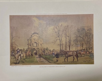 The Beaufort at Worcester Lodge by Michael Lyne original limited edition print 1983