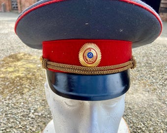Vintage KGB Colonel Militia Hat 1961-68 . Size 58. Acquired During The Cold War! Lenoid K