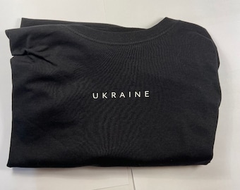 Ukraine Black Zelenskyy T-Shirts-as worn by Zelenskyy- 100% Cotton Fruit of Loom - All sizes unisex - requests allowed