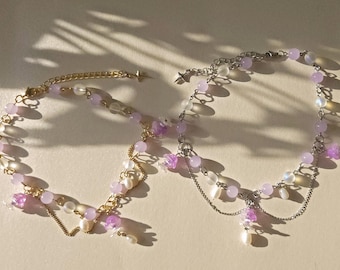 Kleine paarse feeënketting