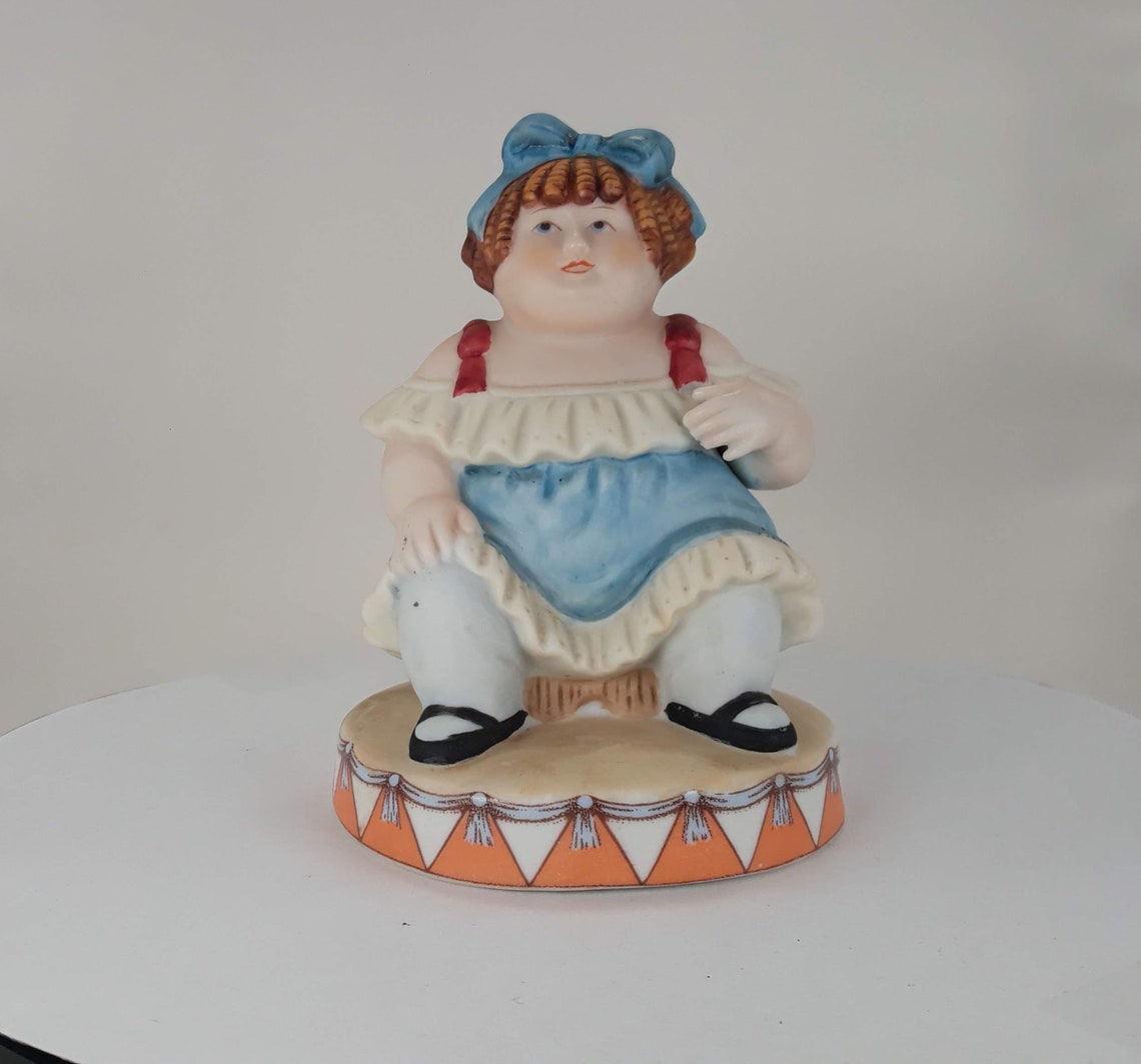 Vintage Circus Royale Fat Lady Figurine C105 Etsy