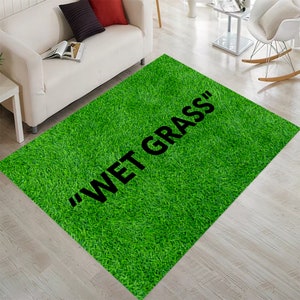 Wet Grass Rug, Wet Grass, Grass Rug, Green Rug, Wet Grass Carpet, Wet Grass Pattern, Grass Pattern Rug, Grass Looking Balcony Rug,Office Rug