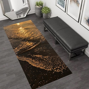 Tapis de mer, tapis de sable de mer, tapis de plage, tapis de coureur de plage, tapis de coureur, tapis nautique, tapis d&#39;été, tapis d&#39;océan, tapis décoratif marin, tapis de coureur d&#39;été, cadeau d&#39;été