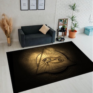 Egypt Rug, Egyptian Rug, Egyptian Style Rug, Antique Rug,Egypt Pattern Rug,Egyptian Art Rug,Anubis Rug,Ancient Rug,Horus Eye Rug,Rug,Teppich