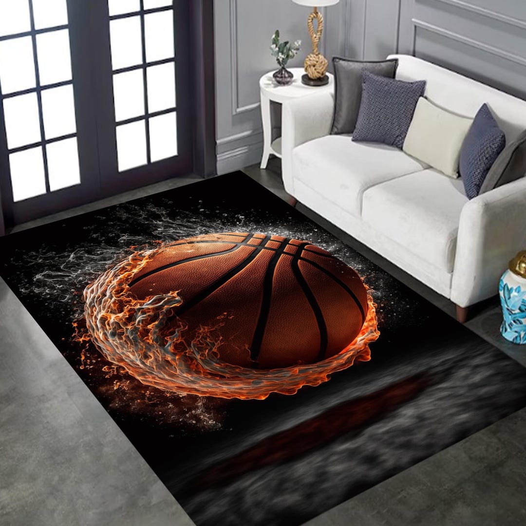 Basketball Rug, Ball Rug, Basketball Court Rug,field Rug,court Rug ...