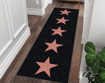 Hollywood Walk of Fame vloerkleed sterloper | Aanpasbaar cadeau voor je familie en vrienden om te laten zien wat een ster ze zijn
