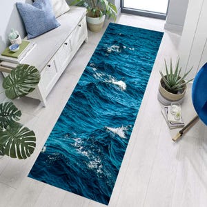 Tapis de mer, tapis de sable de mer, tapis de plage, tapis de coureur de plage, tapis de coureur, tapis nautique, tapis d&#39;été, tapis d&#39;océan, tapis décoratif marin, tapis de coureur d&#39;été, cadeau d&#39;été