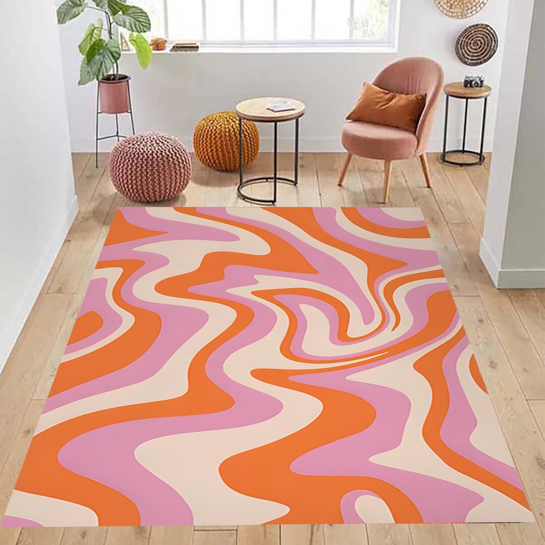 Mid Century Rug Pattern Mid Century Rug,mid Century Modern Area Rug,geometric Rug,mid Century ...
