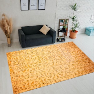 Egypt Rug, Egyptian Rug, Egyptian Style Rug, Antique Rug,Egypt Pattern Rug,Egyptian Art Rug,Anubis Rug,Ancient Rug,Horus Eye Rug,Rug,Teppich