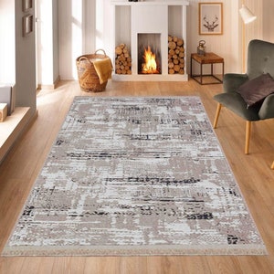 Woven Ürgüp Rug, Vintage Turkish Carpet, Chenille Rug, For Living Room Carpet, Woven Carpet, Area Rug, Modern Carpets, For Home Floor Rug