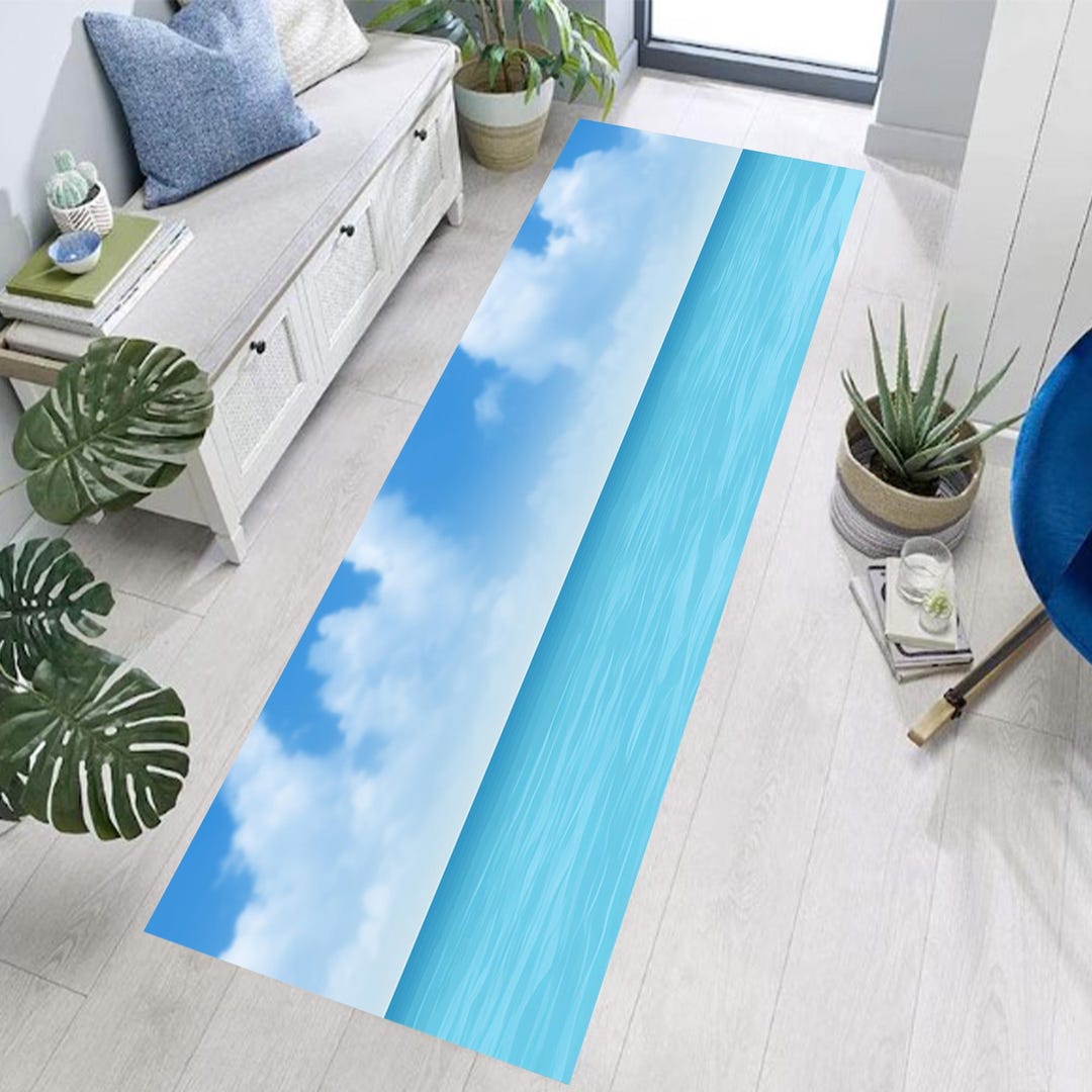 Sand Catching Rug Sea Rug, Sea Sand Rug, Beach Rug, Beach Runner Rug, Runner Rug,nautical ...