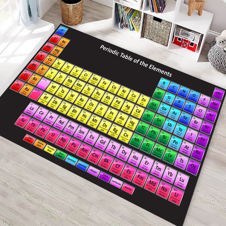 Periodic Table Rug, Periodic Rug,chemistry Rug,educational Rug,chemical ...