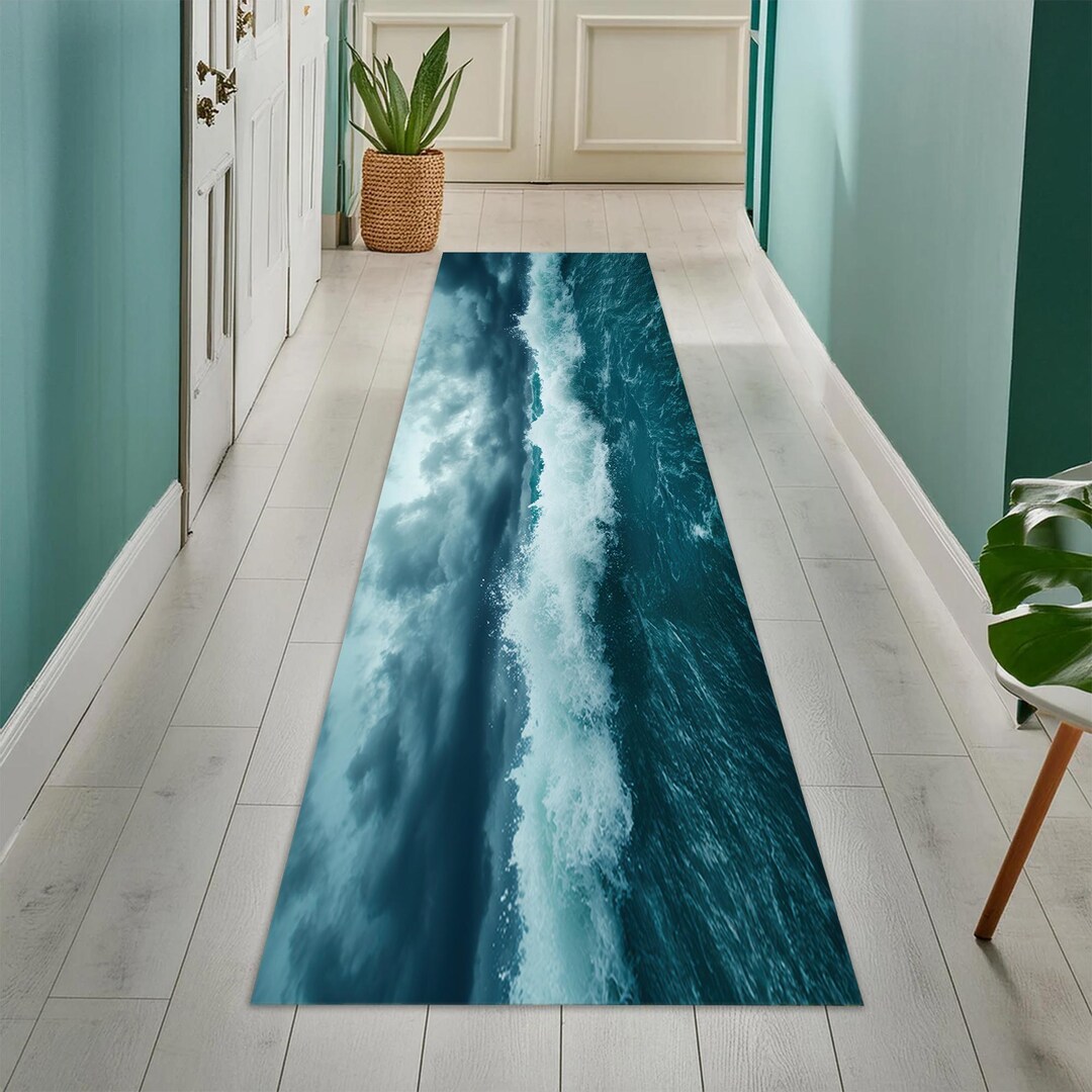 Fairpoint Sea Rug Sea Rug, Sea Sand Rug, Beach Rug, Beach Runner Rug, Runner Rug,nautical ...